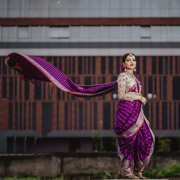 Purple_Embellished_Banarasi_Jacquard_Saree_(Purple)
